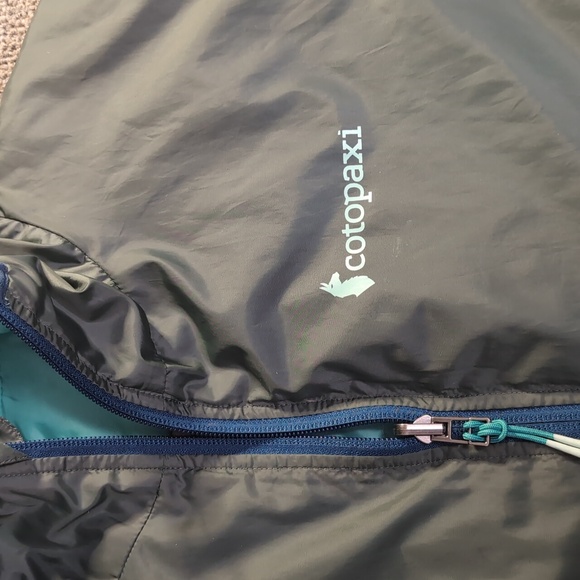Cotopaxi Teca Calido Hooded Puffer Reversible Jacket Medium in Green/Teal/Aqua - Picture 7 of 16